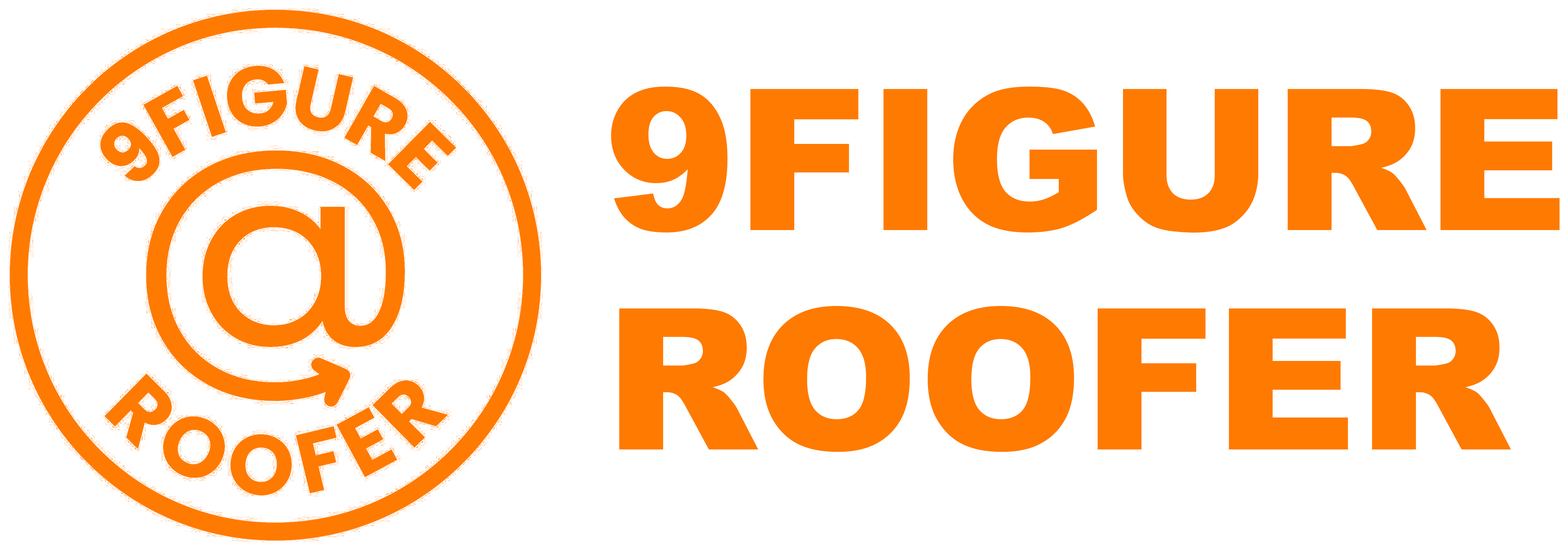 Torch orange horizontal 9 Figure Roofer logo